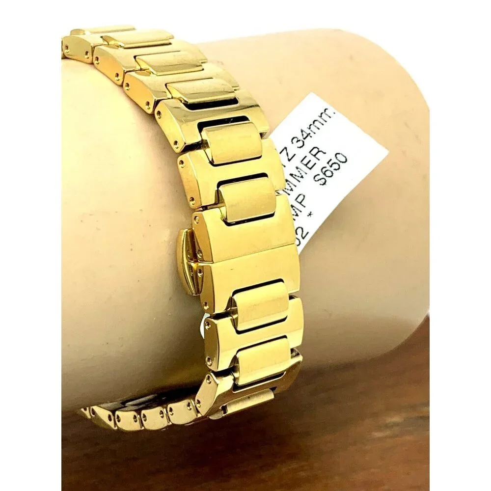 Movado Women's Watch 3600502 Bold Sugar Dial Swiss Quartz 34mm Gold Steel